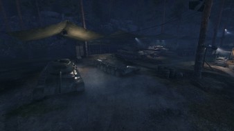 New night hangar for World of Tanks' "Onslaught" mode