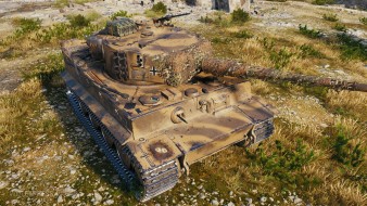 3D-стиль «Кампфгруппа Sandsturm» на прокачиваемого Tiger I в Мире танков