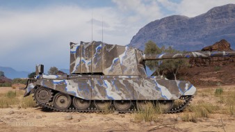 2D-стиль «Легион поддержки» (синий) для Мира танков