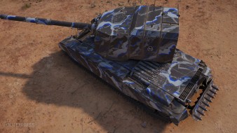 2D-стиль «Легион поддержки» (синий) для Мира танков
