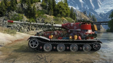 3D-стиль «Десятый олень» на Pz.Kpfw. VII из Новогоднего патча 1.11 в World of Tanks 3D-стиль «Десятый олень» на Pz.Kpfw. VII из Новогоднего патча 1.11 в World of Tanks