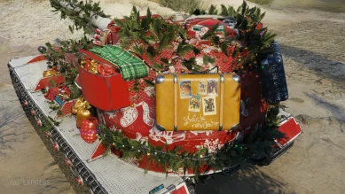 3D-стиль «Десятый олень» на Pz.Kpfw. VII из Новогоднего патча 1.11 в World of Tanks 3D-стиль «Десятый олень» на Pz.Kpfw. VII из Новогоднего патча 1.11 в World of Tanks