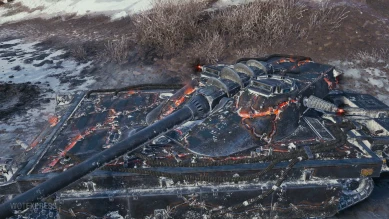 3D-стиль «Живая сталь» на UDES 15/16 из зимнего обновления 1.11 в World of Tanks 3D-стиль «Живая сталь» на UDES 15/16 из зимнего обновления 1.11 в World of Tanks