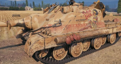 3D-стиль «Пустынная львица» для танка Wz.70 Żubr в 17 сезоне Боевого пропуска Мир танков 3D-стиль «Пустынная львица» для танка Wz.70 Żubr в 17 сезоне Боевого пропуска Мир танков