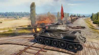 3D-стиль «Кантемировец» на Т-34-85 в World of Tanks 3D-стиль «Кантемировец» на Т-34-85 в World of Tanks