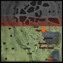 Засвет артиллерии после выстрела на мини-карте «Дорога на Берлин» World of Tanks Засвет артиллерии после выстрела на мини-карте «Дорога на Берлин» World of Tanks