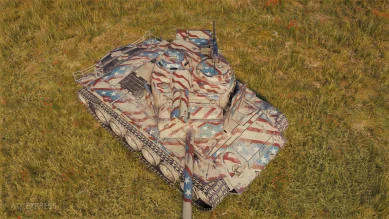 Стиль «Генерал Америка» для T26E4 SuperPershing. «Десятилетие» World of Tanks, 2 акт Стиль «Генерал Америка» для T26E4 SuperPershing. «Десятилетие» World of Tanks, 2 акт