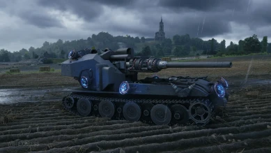 Скриншоты танка Waffenträger auf E 110 из события «Последний Ваффентрагер» в World of Tanks Скриншоты танка Waffenträger auf E 110 из события «Последний Ваффентрагер» в World of Tanks