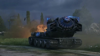 Скриншоты танка Waffenträger auf E 110 из события «Последний Ваффентрагер» в World of Tanks Скриншоты танка Waffenträger auf E 110 из события «Последний Ваффентрагер» в World of Tanks