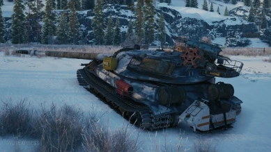 Историчный 3D-стиль «Белый медведь» на танк Объект 705А из обновления 1.12 в World of Tanks Историчный 3D-стиль «Белый медведь» на танк Объект 705А из обновления 1.12 в World of Tanks