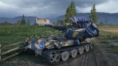 Редкий босс: Blitzträger auf E 220 из фан-режима «Возвращение Ваффентрагера» в World of Tanks Редкий босс: Blitzträger auf E 220 из фан-режима «Возвращение Ваффентрагера» в World of Tanks