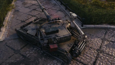 Вымышленный 3D-стиль «Пойнтер» на Manticore в World of Tanks Вымышленный 3D-стиль «Пойнтер» на Manticore в World of Tanks