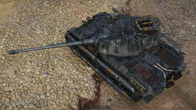 Вымышленный 3D-стиль «Nox Tenebris» на King Tiger (захваченный) в World of Tanks Вымышленный 3D-стиль «Nox Tenebris» на King Tiger (захваченный) в World of Tanks