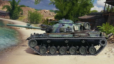 Историчный 3D-стиль «Хэлрейзер» для танка M60 в World of Tanks Историчный 3D-стиль «Хэлрейзер» для танка M60 в World of Tanks