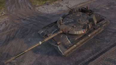 Историчный 3D-стиль «Хурикан» для танка Vz. 55 в World of Tanks Историчный 3D-стиль «Хурикан» для танка Vz. 55 в World of Tanks