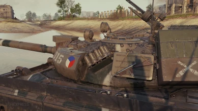 Историчный 3D-стиль «Хурикан» для танка Vz. 55 в World of Tanks Историчный 3D-стиль «Хурикан» для танка Vz. 55 в World of Tanks