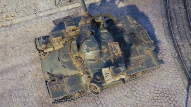 Расширенный 3D-стиль «Хэлхаунд» для танка T110E5 в World of Tanks Расширенный 3D-стиль «Хэлхаунд» для танка T110E5 в World of Tanks