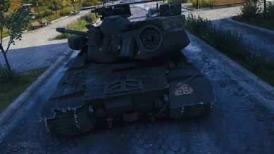 Расширенный 3D-стиль «Хэлхаунд» для танка T110E5 в World of Tanks Расширенный 3D-стиль «Хэлхаунд» для танка T110E5 в World of Tanks