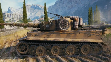 3D-стиль «Кампфгруппа Sandsturm» на прокачиваемого Tiger I в Мире танков 3D-стиль «Кампфгруппа Sandsturm» на прокачиваемого Tiger I в Мире танков