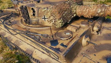 3D-стиль «Кампфгруппа Sandsturm» на прокачиваемого Tiger I в Мире танков 3D-стиль «Кампфгруппа Sandsturm» на прокачиваемого Tiger I в Мире танков