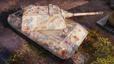 2D-стиль «Лунный кролик» из 1.22 в Мире танков 2D-стиль «Лунный кролик» из 1.22 в Мире танков