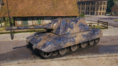 Настраиваемый 2D-cтиль «Небесный скакун (лазурный)» для соревновательного режима "Натиск" в Мире танков Настраиваемый 2D-cтиль «Небесный скакун (лазурный)» для соревновательного режима "Натиск" в Мире танков