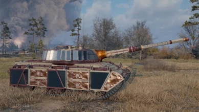 3D-стиль «Звёздный лотос» для WZ-132-1 в Мире танов 3D-стиль «Звёздный лотос» для WZ-132-1 в Мире танов