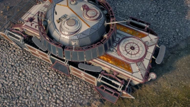 3D-стиль «Звёздный лотос» для WZ-132-1 в Мире танов 3D-стиль «Звёздный лотос» для WZ-132-1 в Мире танов