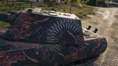 Настраиваемый 2D-cтиль «Огненный волк» для режима Натиск в Мире танков Настраиваемый 2D-cтиль «Огненный волк» для режима Натиск в Мире танков