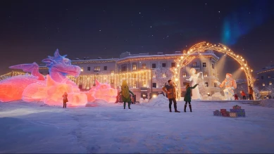 Cкриншоты новогоднего ангара в Мире танков Cкриншоты новогоднего ангара в Мире танков