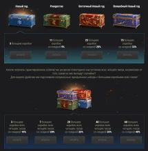 Большие новогодние коробки 2024 World of Tanks. Состав Большие новогодние коробки 2024 World of Tanks. Состав