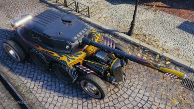 3D-стиль «Хот-род» для Panhard EBR 105 в World of Tanks 3D-стиль «Хот-род» для Panhard EBR 105 в World of Tanks