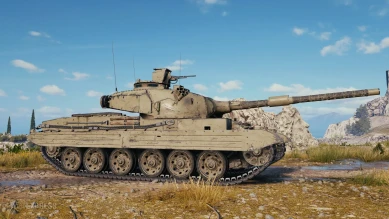 Vickers MBT Mk. 3 из обновления 1.24 в World of Tanks Vickers MBT Mk. 3 из обновления 1.24 в World of Tanks