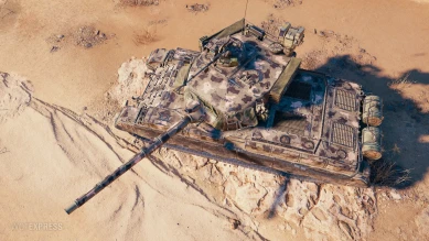 Историчный 3D-стиль «Максимальная комплектация» для танка Vickers MBT Mk. 3 в World of Tanks Историчный 3D-стиль «Максимальная комплектация» для танка Vickers MBT Mk. 3 в World of Tanks