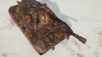 Настраиваемый 2D-cтиль «Мифический зверь (лазурный)» в World of Tanks Настраиваемый 2D-cтиль «Мифический зверь (лазурный)» в World of Tanks