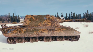 Настраиваемый 2D-cтиль «Мифический зверь (лазурный)» в World of Tanks Настраиваемый 2D-cтиль «Мифический зверь (лазурный)» в World of Tanks