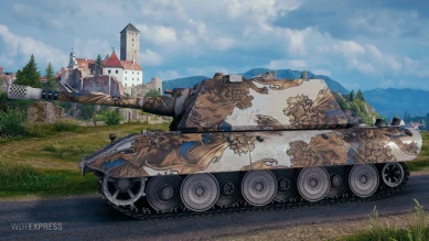 Настраиваемый 2D-cтиль «Мифический зверь (лазурный)» в World of Tanks Настраиваемый 2D-cтиль «Мифический зверь (лазурный)» в World of Tanks